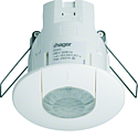 Détecteur de présence plafond encastré 1 voie 360° blanc monobloc