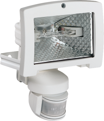 [HAG52038] Projecteur halogène à économie énergie 120W avec détecteur infrarouge 140° blanc