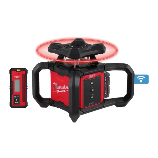 [MLK4933493191] Laser Rotatif One-Key Rotatif Rouge, Horizontal, 600 M - M18 RLOH600-201C