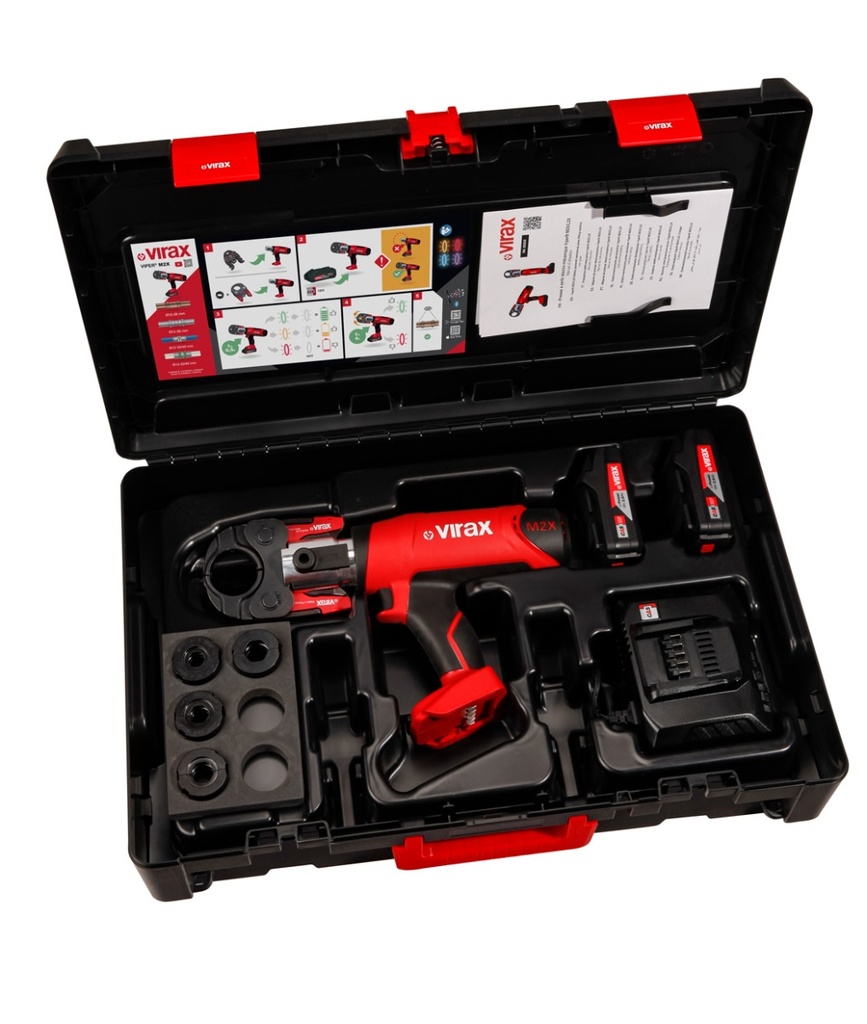 M2X pince-mère + inserts V 15-18-22-28 + 2 batteries