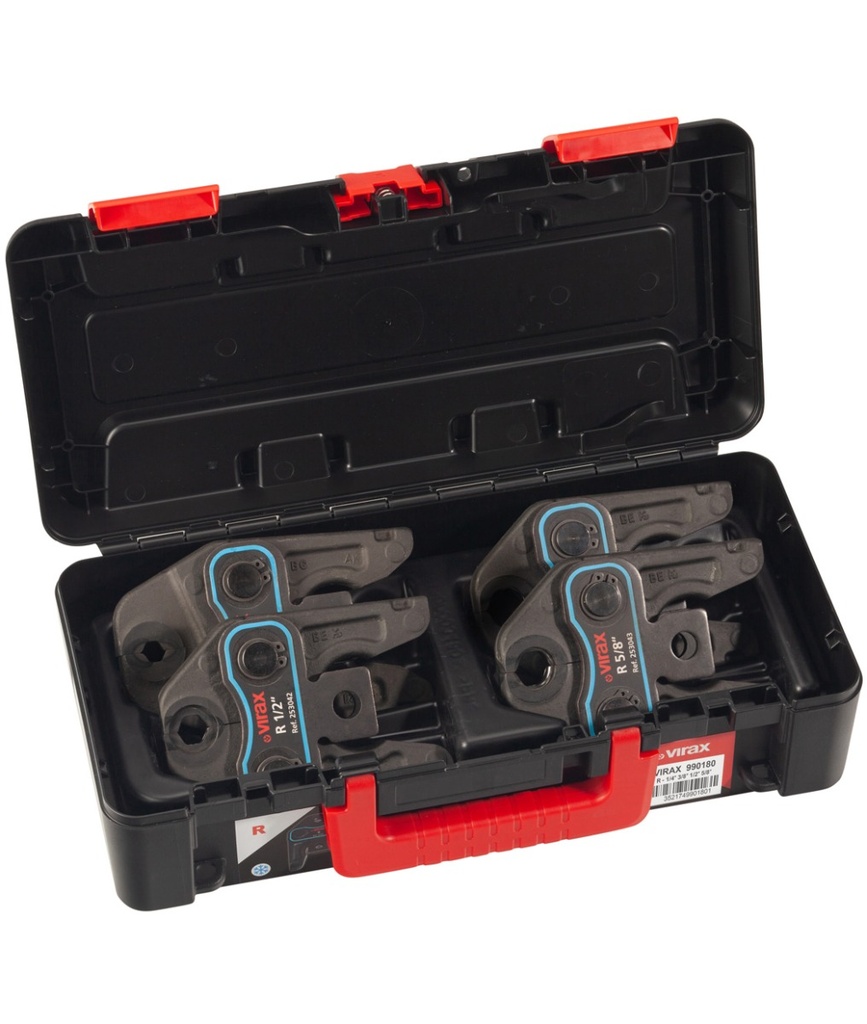 Coffret 4 pinces profil R 1/4-5/8"