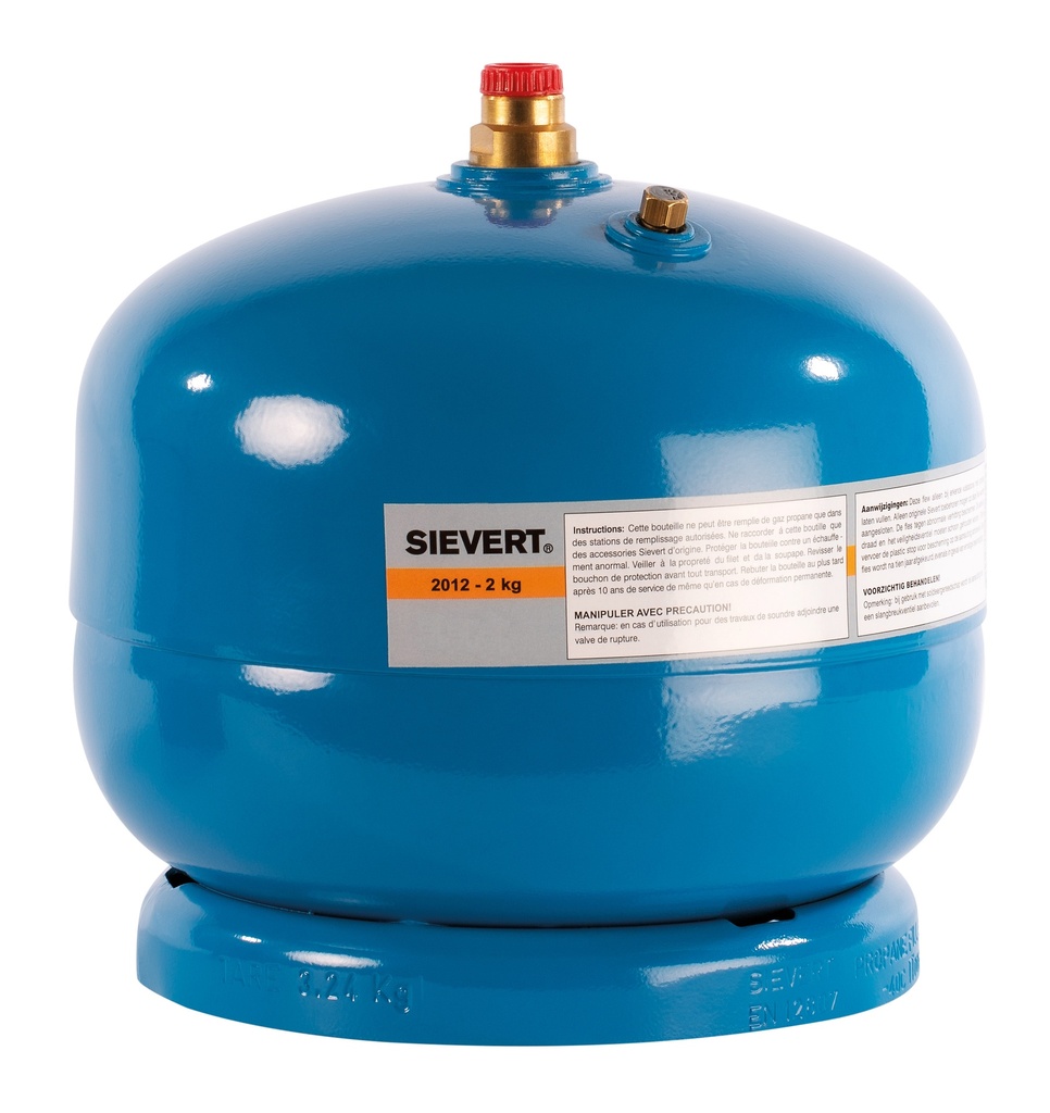 Bouteille capa. 2kg remplie sans robinet