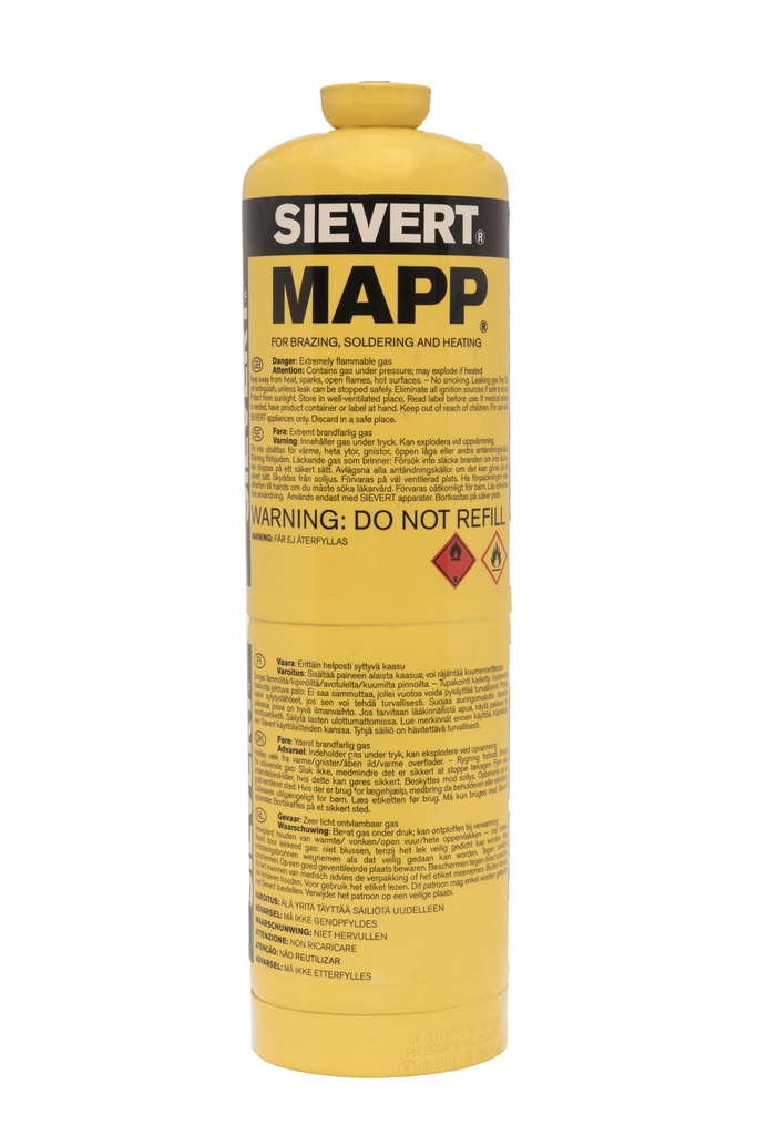 Cartouche mappgas 2400° 640ml eu (x12)