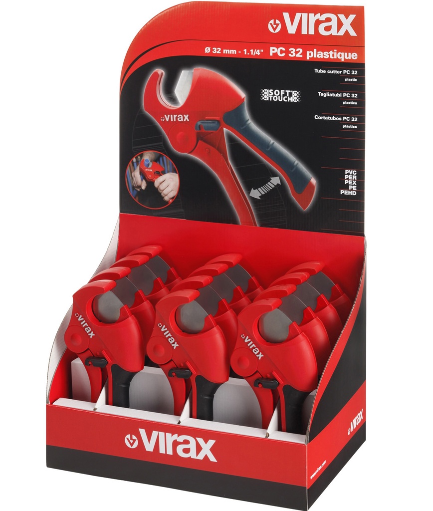 Présentoir de comptoir de 12 coupe-tubes (215032).