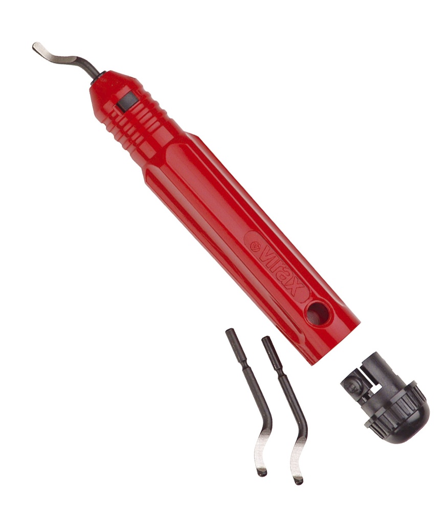 Ebavureur crayon 3 lames interch. cu/PVC