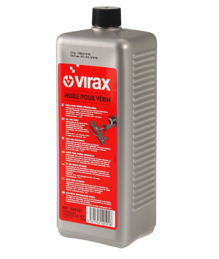 Huile pour vérin hydraulique - bidon 1 L