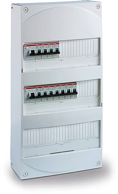 [ABBD774622] TABPC2RAUTO Tableau électrique Précâblé 3 Rangées 2xID63A -11 Disj. 4.5kA Auto