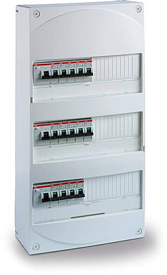 [ABBD774624] TABPC4RAUTO Tableau électr. Précâblé 3 Rangées 3xID63A-15 Disj.4.5kAAuto